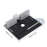 Table Top Router Lift with Top Plate Router Lifting Base Woodworking Slotting Trimming Chamfering