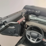 Exclusive Front Roll Bar Aluminum Alloy Grab Handles for Ford Bronco 2021 2022 2023 Interior Accessories (Black)