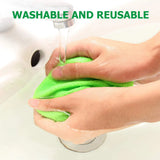 Windshield Cleaning Tool with 2 Microfiber Pads Car Window Cleaning Tool Extendable Handle Car Glass Cleaner for Car & Home Use