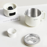 800ML Split-Type Foldable Electric Kettle Portable Travel Heating Cup with Adjustable Temperature 100V-240V Cooking Pot