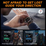 GPS Motion Track Smart Watch Men Flashlight Compass Waterproof 600mAh Battery Outdoor Sport Tracker Bluetooth Call Smartwatch