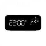 Tuya WiFi Smart Alarm Clock USB Desktop Fast Charging Socket Weather/Temperature Display Alarm Clock Timer App Voice Control