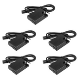 5X Full Decoded Dc Coupler En-El14 Dummy Battery Fit Power Supply For Nikon P7800 P7700 P7100 D5600 D5500 D5300 D5200