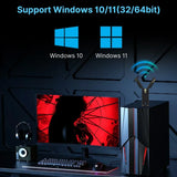 WiFi 7 USB WiFi card BE6500 6500Mbps USB3.0 802.11BE WiFi Dongle 2.4G/5G/6GHz Network Card For Win10/11 Driver Free