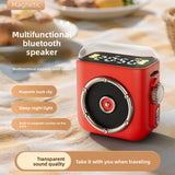 Magnetic Speakers Wireless for Sleep Night Light, Bluetooth Speaker Small Mini Outdoor Portable Birthday Gift Girls