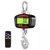 2T Digital LCD 2000kg Crane Scale Portable Electronic Heavy Duty Hook Crane Scales Industrial Peak Hold Weighing Meter Tools