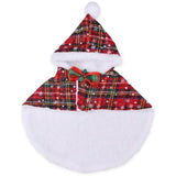 Cats Christmas Costumes Warm Pets Cloaks With Jingle Bell Themem Party Accessories For Photo Props Outdoor Walking Christmas