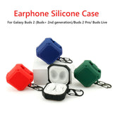 Silicone Wireless Earphone Case Anti-fall Bluetooth-compatible Earphone Cover Shockproof with Hook for Samsung Galaxy Buds 2 Pro