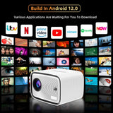Everycom H5 Pro OEM ODM Full HD Electric Focus Home Theater Cinema LED Beamer 1080p LED Android Projector 4K Projector