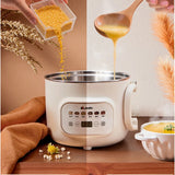 1.6L Electric Cooking Pot Multicooker Mini Hotpot Foldable Handle Rice Cooker Soup Baby Food Pot 600W Food Steamer 220V