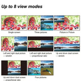 4K 60Hz HDMI Multiviewer 4x1 4 in 1 Out Switch Quad Screen Multi-Viewer 90° 180° 270° Flip PIP 8 Modes for PS4 PC Camera To TV