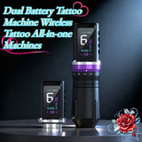 Dual Battery Tattoo Machine Wireless Tattoo All-in-one Machines Multifunctional Portable Professional Makeup Tattoos Equipment
