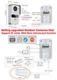 5G Wifi TUYA 1080P 7 inch Touch Screen Video Intercom Access Control Video Doorbell System Doorphone Door RFID Unlock Camera