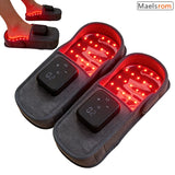 Red Light Therapy Slippers for Foot Pain Relief Joint Arthritis Swollen Feet Wireless Infrared Therapy Shoes Portable Home Use