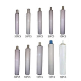 Empty Aluminum Paint Tubes Compact Convenient Easy Open Caps Packing Sample Bottles Portable for Handcream Storing Gouaches Trip