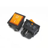 (2Pcs) Welding Machine High Current Ship Switch 40A High Power Rocker Switch KCD4 With Light 4 Pin 2 Gears 25*31mm