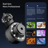 Professional 2000X 5MP HD Digital Wifi Microscope USB Microscopes for Electronics Soldering with Dual Lens for Android IOS PC