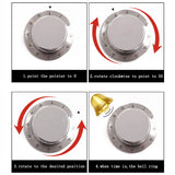 Mechanical Manual Stainless Steel Kitchen Timer With Magnetic Base Cooking Timer Alarm Clock Countdown Study Timer High Quality