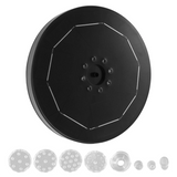 ABWG-21.5CM LED Solar Fountain Pump with 5000mAh Battery 6.5W 6 Nozzles Fountain Pump for Bird Bath Garden Water