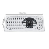 114mm Diameter 201 Stainless Steel Milk Tea Cup Washer Cleaner Glass Rinser G1/2in