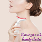 Home Neck Massager Heating EMS Vibrating Massagers Necks Lifting Firming Beauty Devices Portable Brightening Skin Instruments