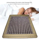 190x100cm Infrared Jade Heating Pad Biomat FIR Wavelength Mattress With Natural Tourmaline Stones Chakra For Body Massage