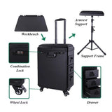 Aesthetic Tattoos Workstation Large Permanent Makeup Toolbox Professional Tattoo Case with Wheels Waterproof Tattoos Accessories