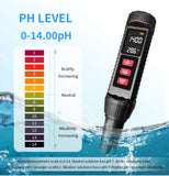 7 In 1 Digital Water Quality Tester PH TDS EC ORP Meter Salinity SG Temperature For Freshwater Aquarium Swimming Pool Fish Tank