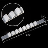 200pcs Clear Non-Slip Rubber Hanger Grips Hanger Strips Adhesive Clothes Hanger Grips Closet Accessories