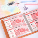 With Password Lock 200 Envelopes Money Saving Challeng PU Large Capacity Savings Binder Save Money Portable
