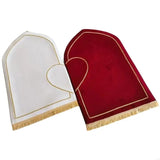 New Pack of 2 Thick Flannel Heart Rug Set for Couple Worship Carpet Islamic Wedding