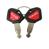 2Pcs Heavy Equipment Key for Kubota U15/30/135/155/161/163 Excavator Digger 459A Model ELI80-0101 RC411-53933 RC461-53930