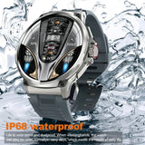 GPS Smart Watch Men 1.85-Inch HD AMOLED Screen BT Calls AI Voice Assistant Outdoor Sports Smartwatch V69 for Android IOS