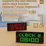 LED Music Spectrum Display DIY Kit 16X32 Rhythm Light Clock 8 Kinds Spectrum Mode SMD Soldering Display Light, Green Durable