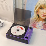 Retro CD Player Charging Model With Screen 3.5mm Audio Cable Portable Multifunctional Bluetooth Speaker 5V-2A