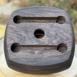 Multi-functional Rotating Yarn Spool Micro Crochet Tool with African Blackwood Shaft for Crafting