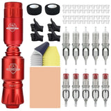 Professional Tattoo Machine Full Kit Portable Tattoos Machines Set Wireless Tattoos Equipment Women's Permanent Makeup Devices