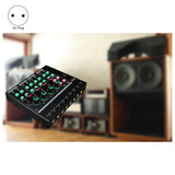 GAX-LQ04 4-Channel Mixer 4-Channel Headphone Amplifier Sound Card Mixer Recording Interface With Dj Mixer Audio EU-Plug
