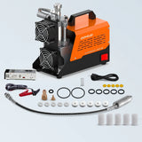 12V PCP High Pressure Air Compressor 300Bar 4500Psi Paintball Tank Compressor 110V/120V AC with Converter PCP Oil-Free Air Pump
