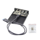 USB 3.0 Micro SD/TF Flash 3.5 Internal Card Reader USB-C Type-C Front Panel Dual USB 3.0 Port Floppy Hub For 3.5" Open Bay Space