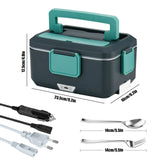 Portable Electric Heated Lunch Box 90W Stainless Steel Detachable 2.5L heat Bowl/Truck/Office Dining Box Microwave Oven