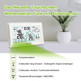 Baldr Wireless Weather Station Trend Forecast Digital LCD DCF Alarm Clock Calendar Hygrometer Thermometer Sensor -40℃ Backlight