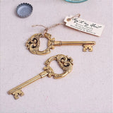 20pcs Antique Key Bottle Opener Anniversary Bridal Wedding Favor