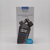 Original Zoom H1essential  Digital Camera Audio Recorder Stereo Microphone with wind sponge and fur coat gifts