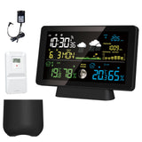 Wireless Weather Station Clock Thermometer Hygrometer Touch Screen Multi-function Outdoor Sensor Digital Hygrothermograph