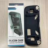Silicone Game Console Cover Anti Slip Protective Case with Holder for Steam Deck