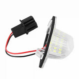 2Pcs 18LED Car License Plate Light Left & Right Rear Number Plate Lamp for Honda CR-V Fit Jazz 2002-2014 White LED Light
