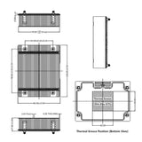 AM4 1U Uniform Heat Plate VC ITX Chassis Server Passive Heat Sink