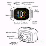 Smart Dog Bark Control Collar Rechargeable Magnetic Charging Duo Vibration Mode Warning Tone Color Screen Design