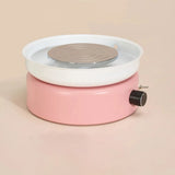 Electric Pottery Wheel for Kids – Portable Desktop Clay DIY Machine with Aluminum Turntable, Speed Control, Forward/Reverse